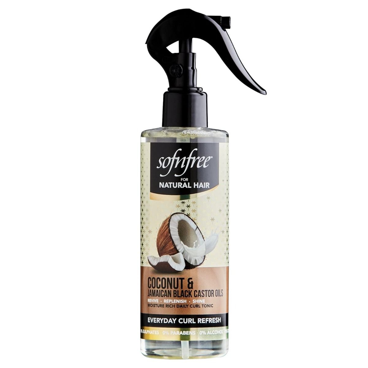 Sofn'free Coconut & Jamaican Black Everyday Curl Refresher Spray 240ml
