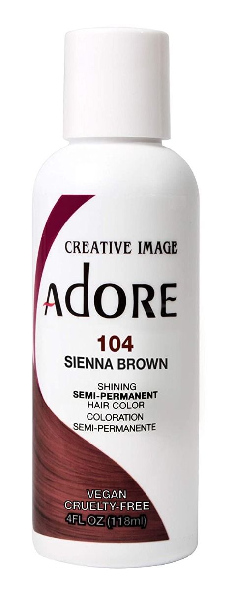 Adore Semi Permanent Hair Color 104 - Sienna Brown 118 ml