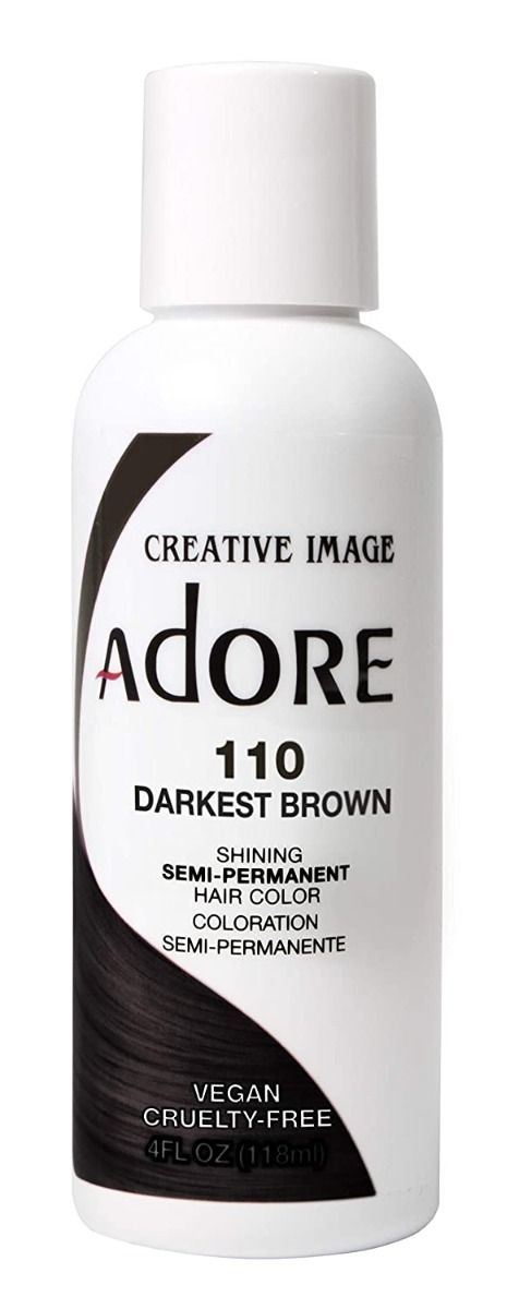Adore Semi Permanent Hair Color 110 - Darkest Brown 118ml