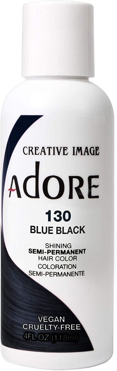 Adore Semi Permanent Hair Color 130 - Blue Black 118ml