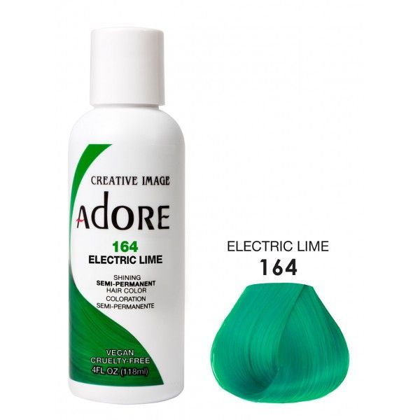 Adore Semi Permanent Hair Color 164 - Electric Lime 118 ml