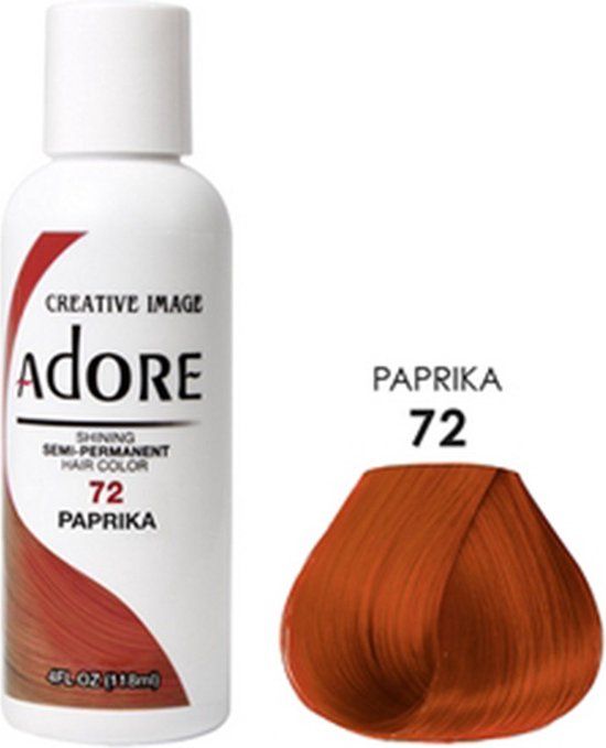 Adore Semi Permanent Hair Color 72 - Paprika 118 ml