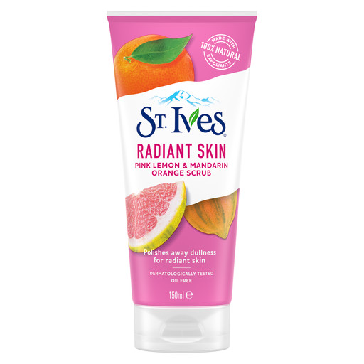 ST. Ives Radiant Skin Pink Lemon & Mandarin Orange Scrub (Tube) 150ml