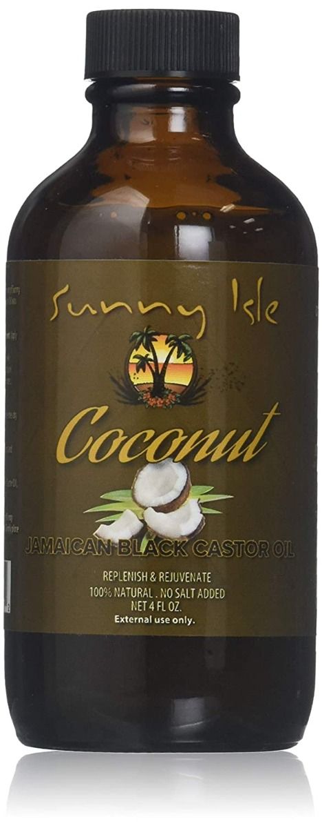 Sunny Isle Black Jamaican Castor Oil, Coconut 4oz