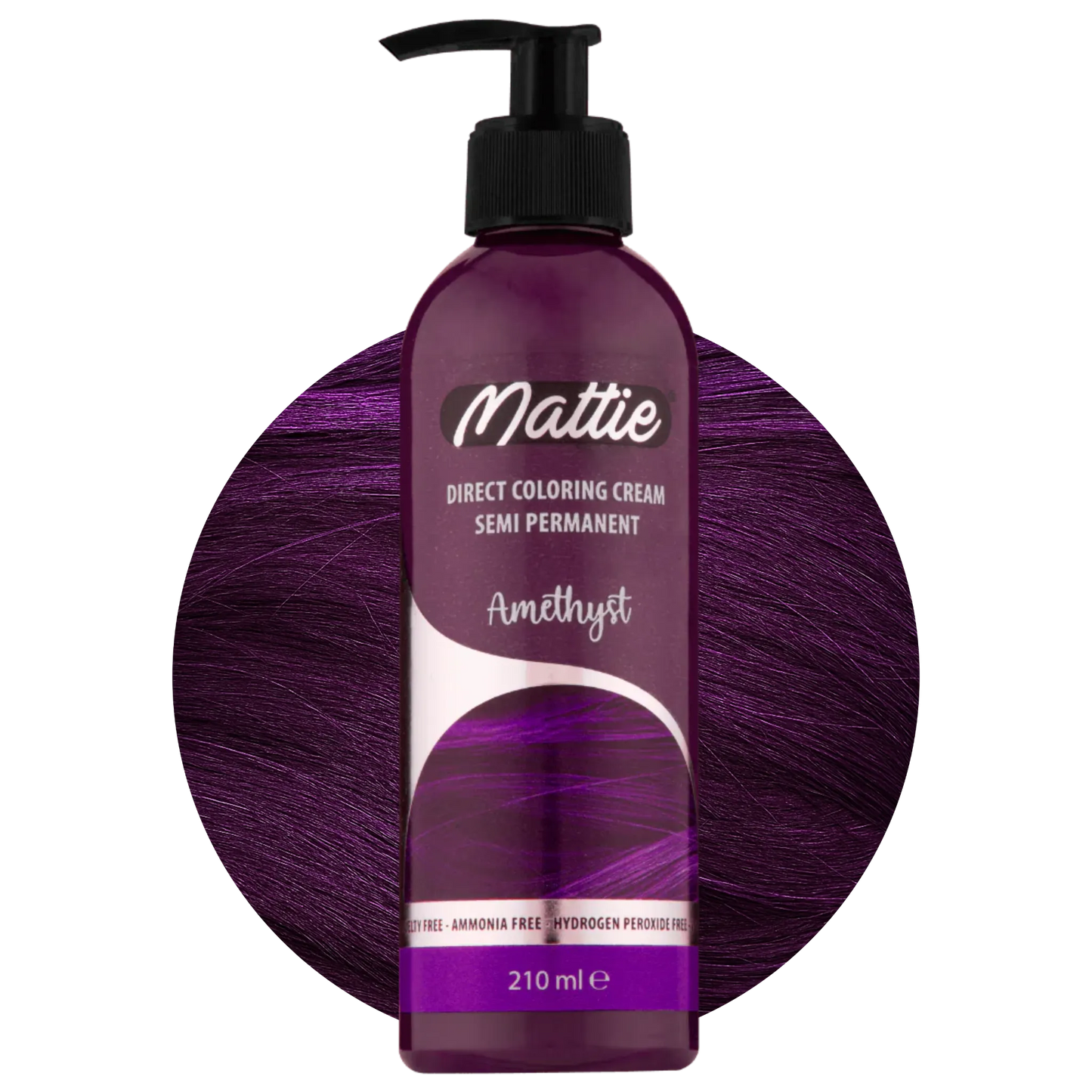 Mattie Amethyste - Direct Vegan Coloring Cream Semi-Permanent 210ml