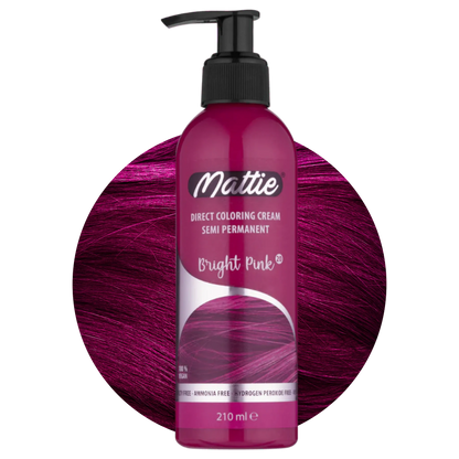 Mattie Bright Pink - Direct Vegan Coloring Cream Semi-Permanent 210ml