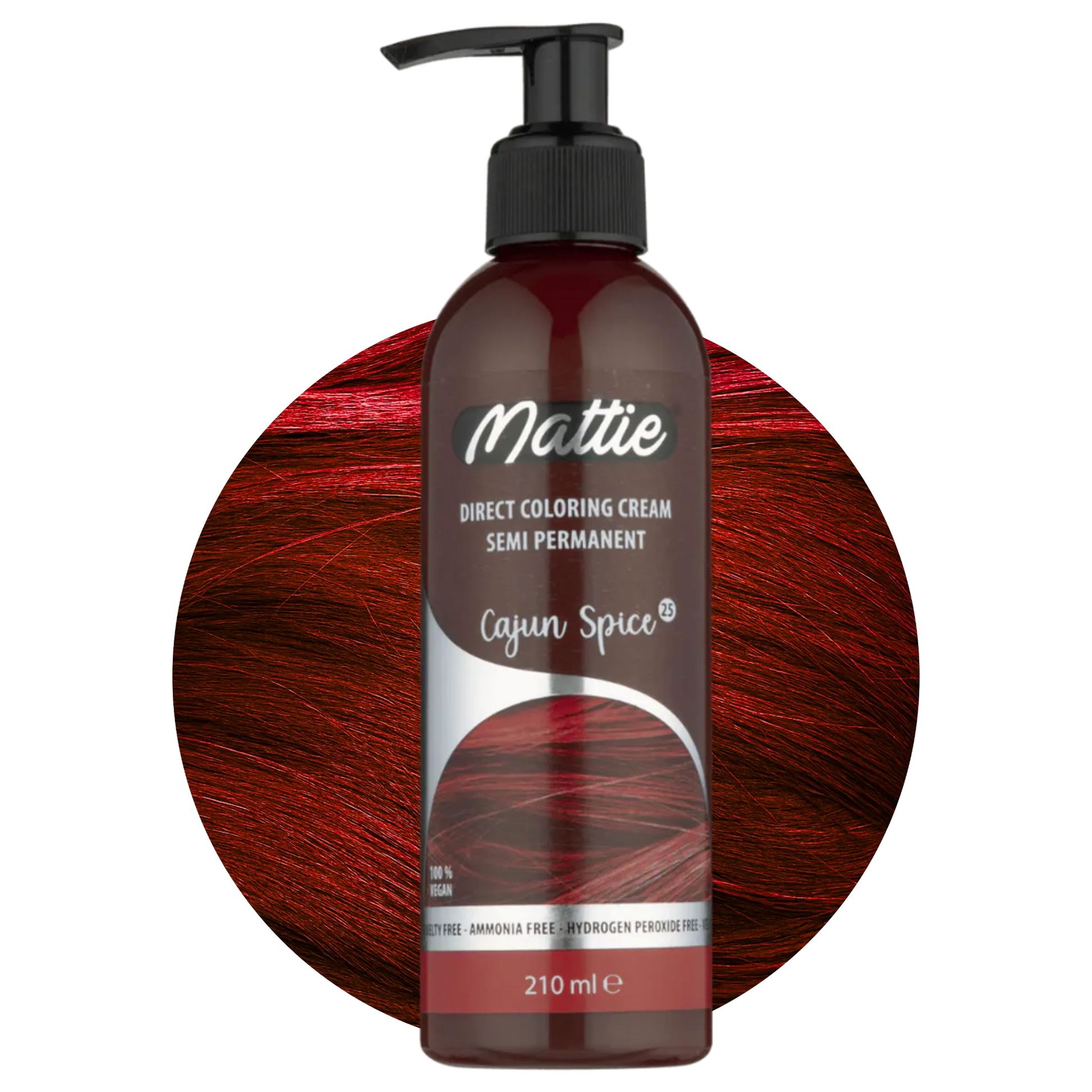 Mattie Cajun Spice - Direct Vegan Coloring Cream Semi-Permanent 210ml