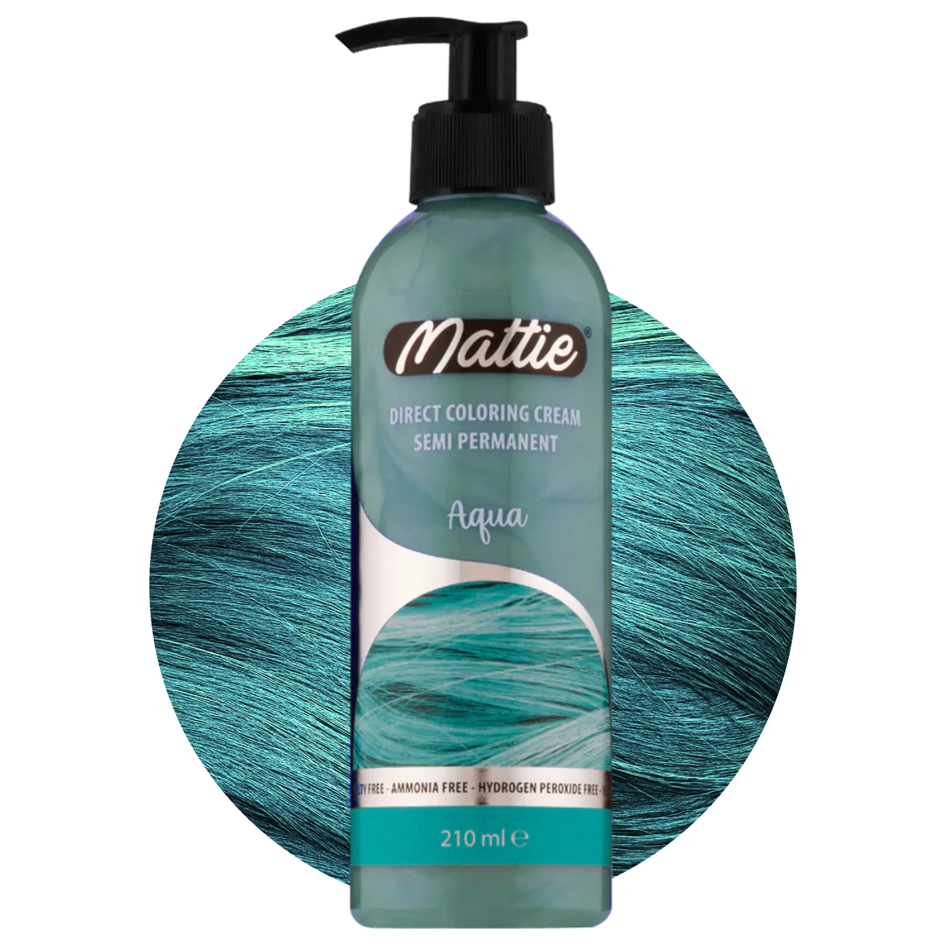 Mattie Aqua - Direct Vegan Coloring Cream Semi-Permanent 210ml