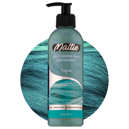 Mattie Aqua - Direct Vegan Coloring Cream Semi-Permanent 210ml