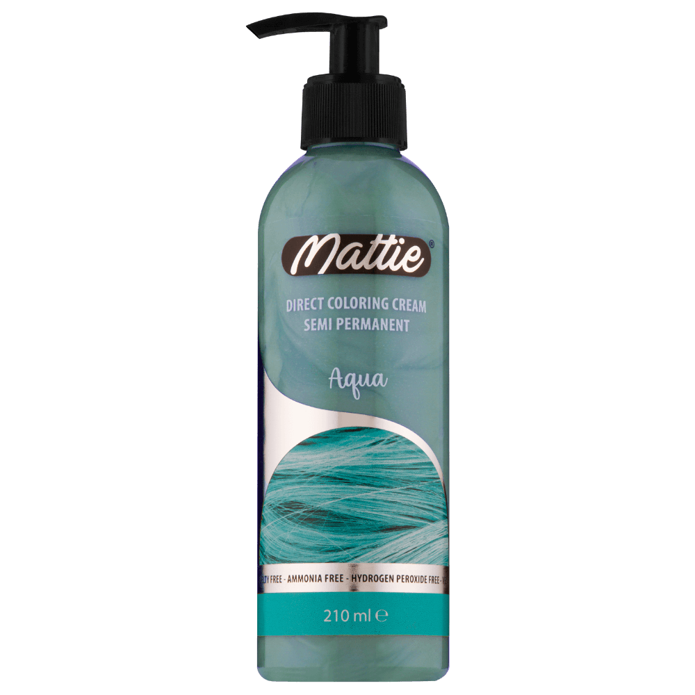 Mattie Aqua - Direct Vegan Coloring Cream Semi-Permanent 210ml