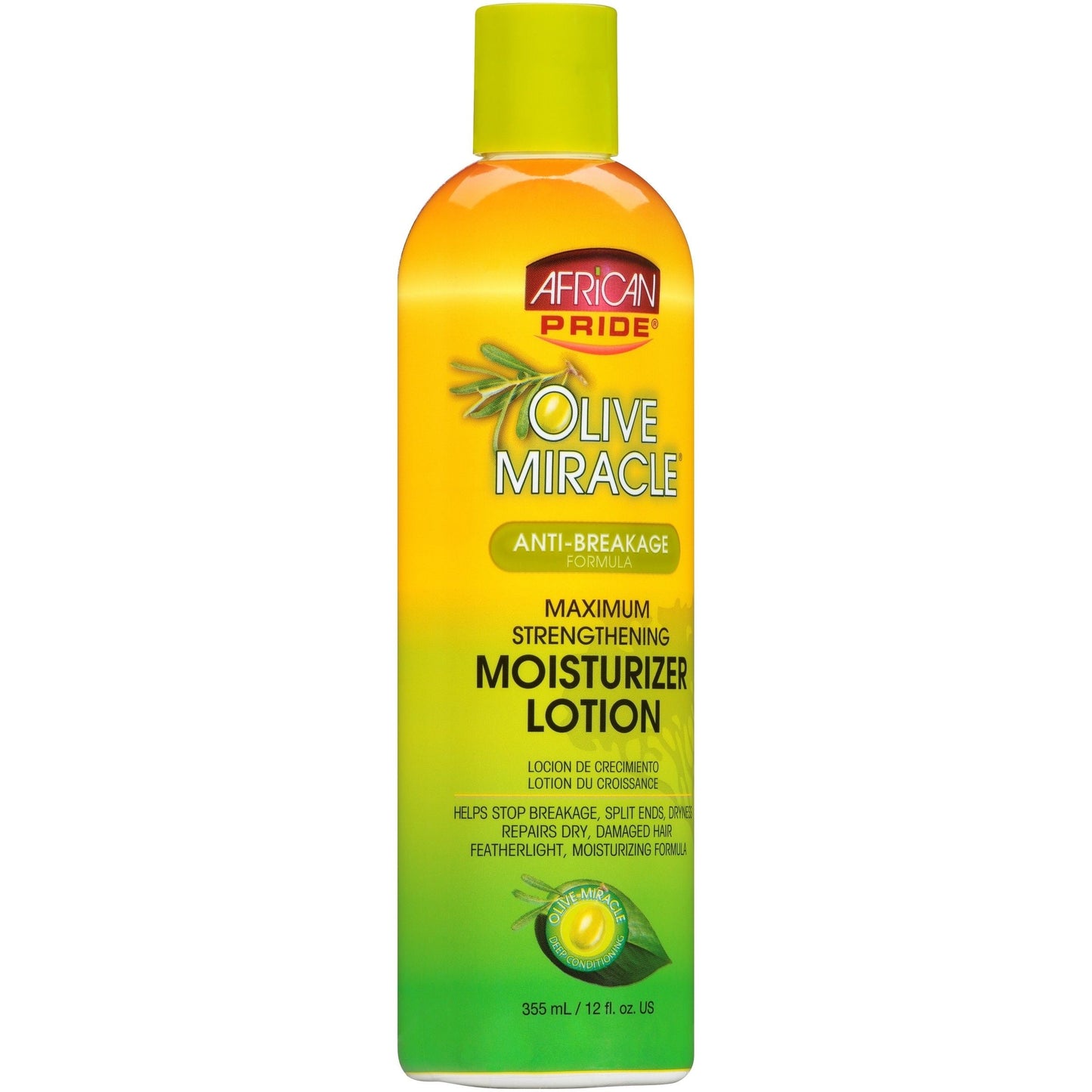 AFRICAN PRIDE OLIVE MIRACLE MOISTURIZER LOTION 12oz