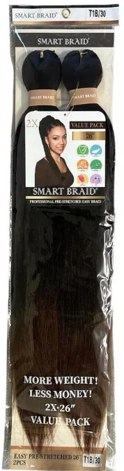Smart Braids Pre Stretched 2x - T1B-30