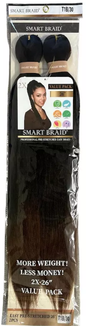 Smart Braids Pre Stretched 2x - T1B-30
