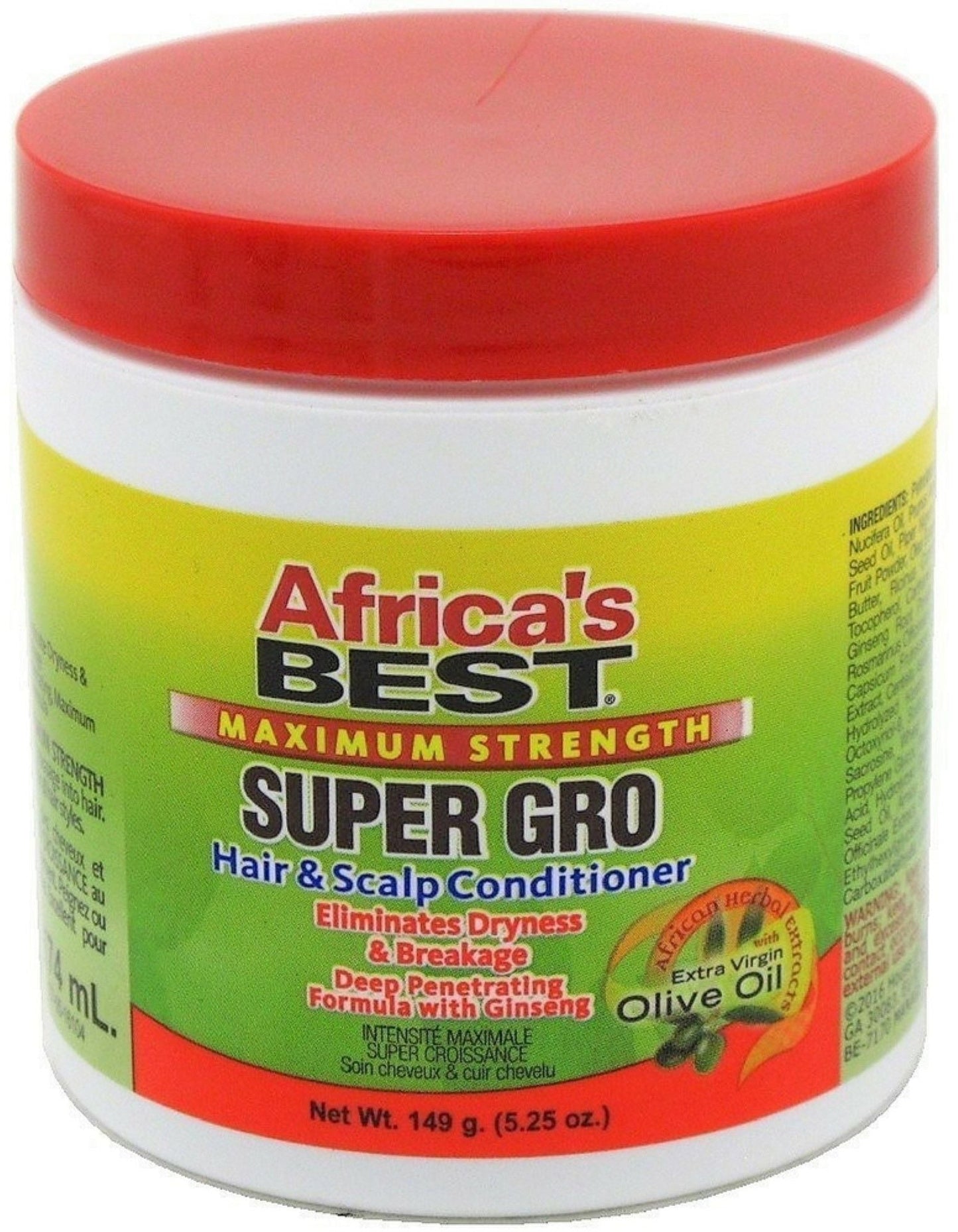 Africa's Best Super Gro Hair & Scalp Conditioner Maximum Strength 149 Gr
