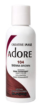 Adore Semi Permanent Hair Color 104 - Sienna Brown 118 ml