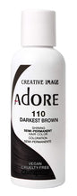 Adore Semi Permanent Hair Color 110 - Darkest Brown 118ml