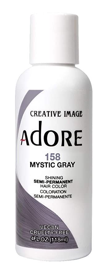 Adore Semi Permanent Hair Color 158 - Mystic Gray 118 ml
