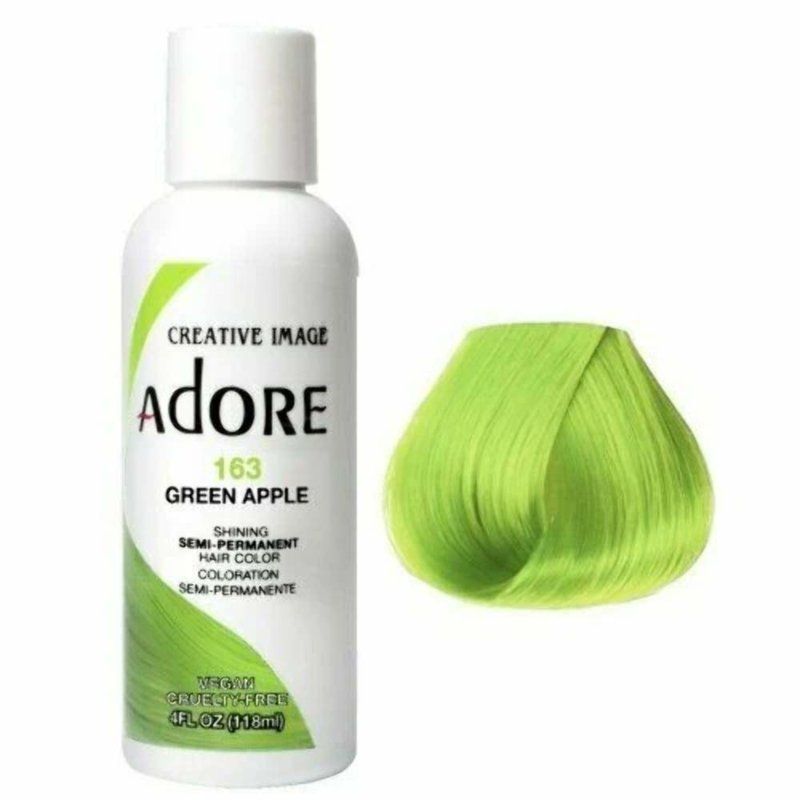 Adore Semi Permanent Hair Color 163 - Green Apple 118 ml