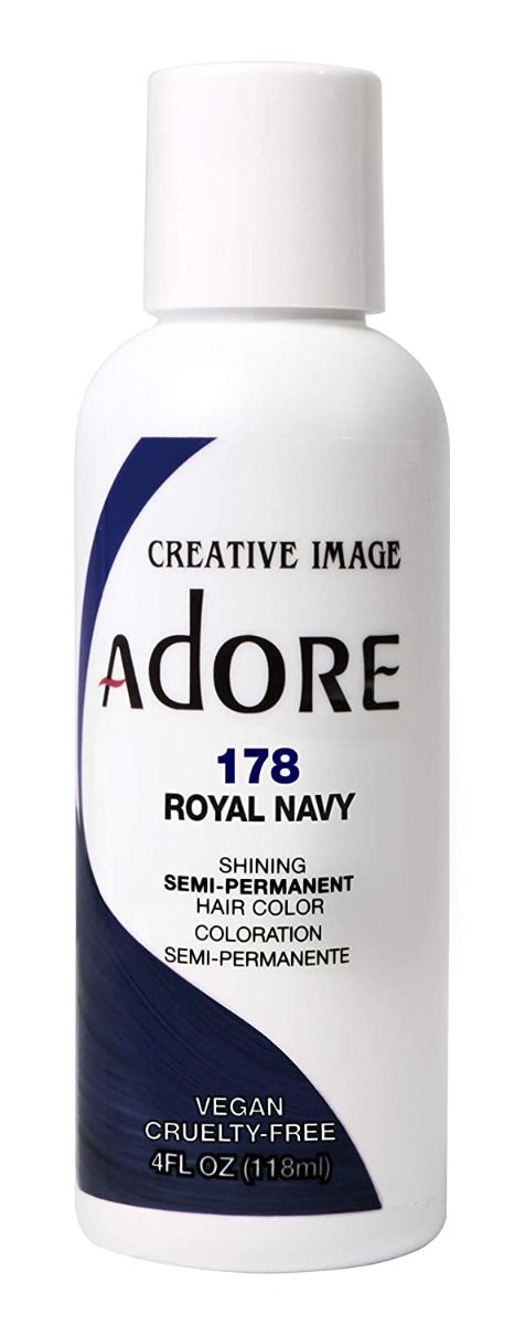 Adore Semi Permanent Hair Color 178- Royal Navy 118ml