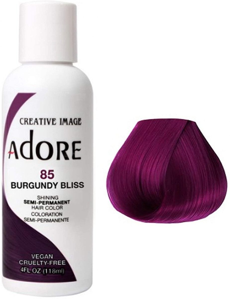Adore Semi Permanent Hair Color 85- Burgundy Bliss 118ml