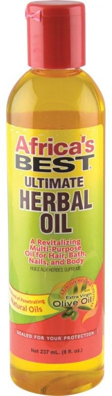 Africa's Best Ultimate Herbal Oil Revitalizes Dry Hair Scalp Skin Oil 8oz