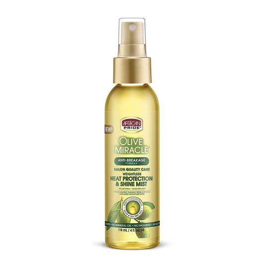 African Pride Olive Heat Protection Shine Mist 4oz