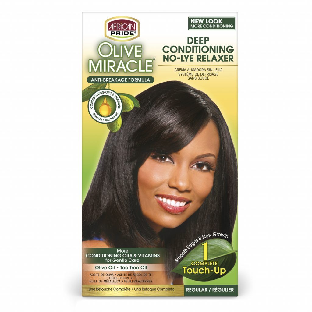 African Pride Olive Miracle 1 Complete Touch-Up Relaxer Kit Regular