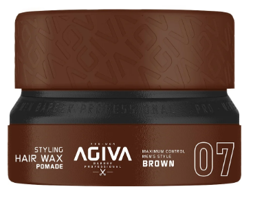 Agiva Styling Hair Wax Pomade 155ml - Brown 07