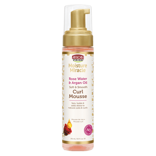 African Pride Moisture Miracle Rose Water & Argan Oil Curl Mousse 251 ml