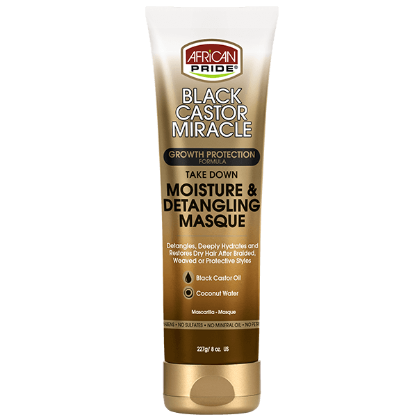 African Pride Black Castor Miracle Take Down Moisture & Detangling Masque 227 gr