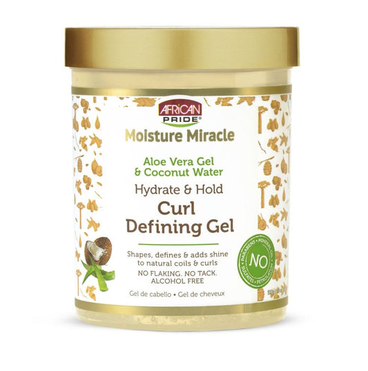 African Pride Aloe & Coconut Water Hydrate & Hold Curl Defining Gel 510 gr