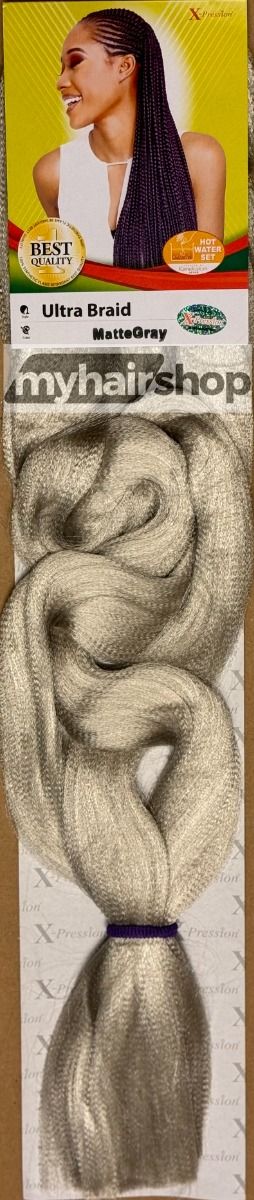 X-Pression Ultra Braid Matte Gray