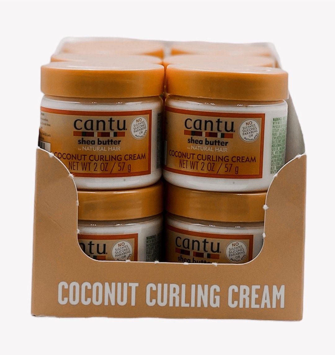 12x Cantu Shea Butter Natural Hair Coconut Curling Cream 57 gr (pack of 12)