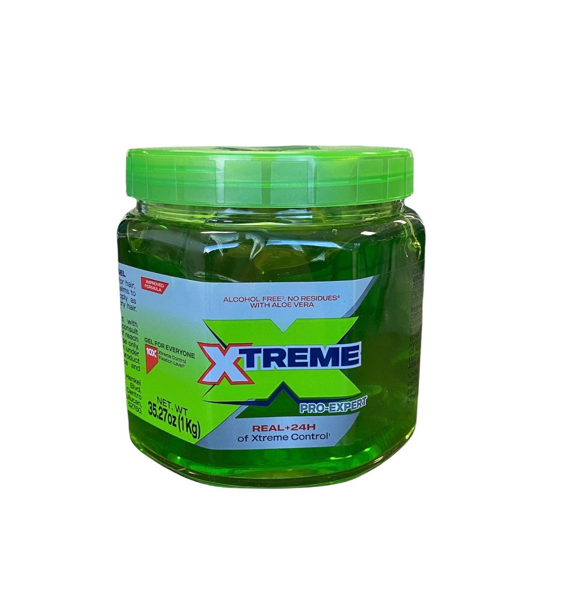 Xtreme Professional Wet Line Styling Gel Extra Hold Green, 35.6 oz / 1 kg