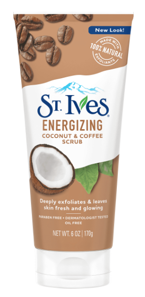 ST. Ives Fresh Energizing Coconut & Coffee Scrub (Tube) 6oz