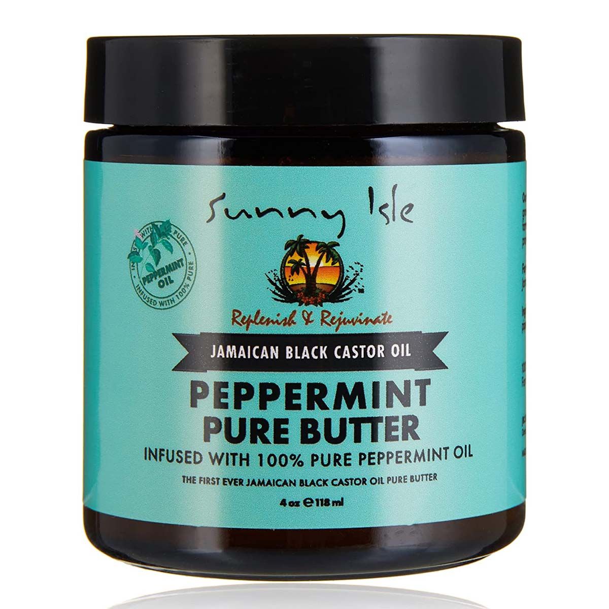 Sunny Isle J amaican Black Castor Peppermint Pure Butter 4oz