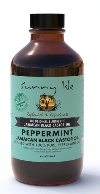 Sunny Isle Jamaican Black Castor Oil Peppermint 4 oz
