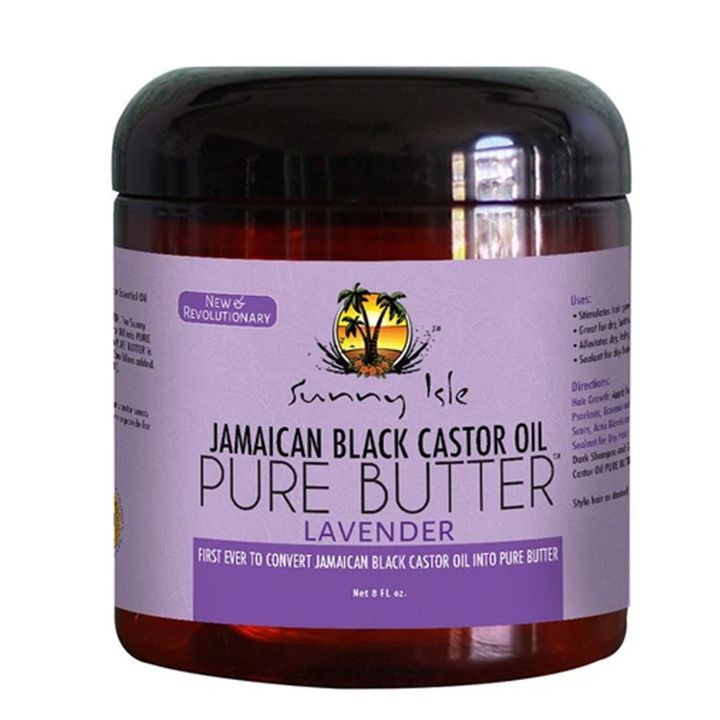 Sunny Isle Jamaican Black Castor Pure Butter Lavender 4 oz