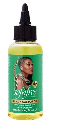 Sof n'free Black Castor Oil Braid Oil 100ml