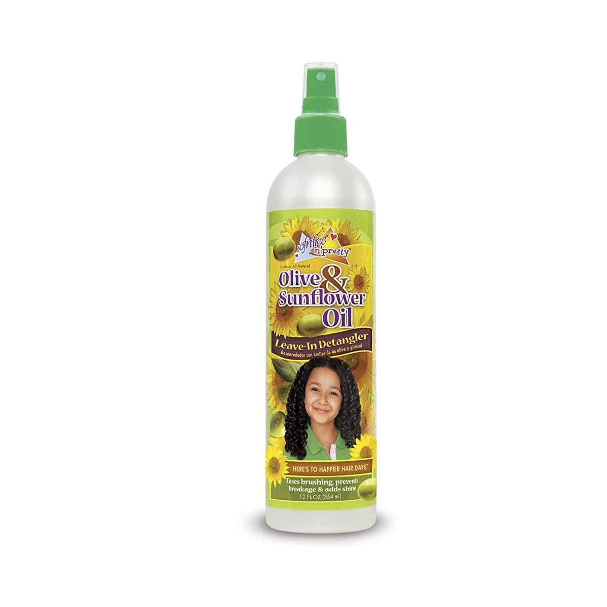 Sof n'free Pretty Olive & Sunflower Leave-in Detangler 12oz