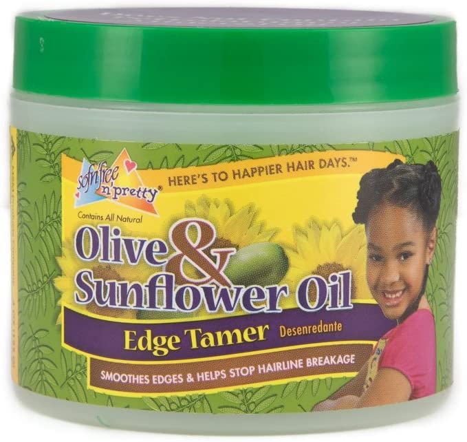 Sof n'free Pretty Olive & Sunflower Oil Edge Tamer Jar 4oz