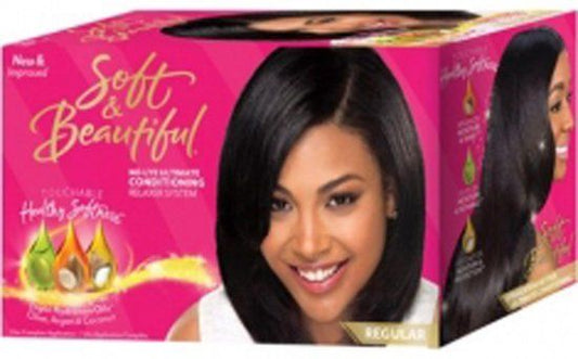 Soft & Beautiful No-Lye Relaxer Kit Regular