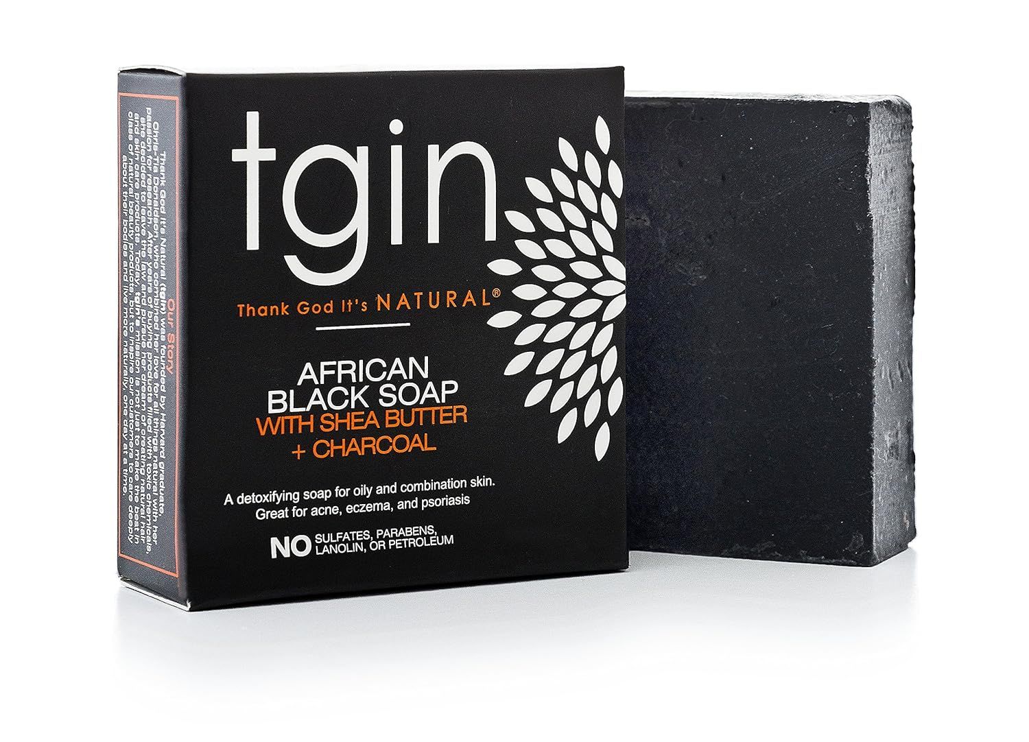TGIN African Black with Shea Butter & Charcoal Soap 4oz