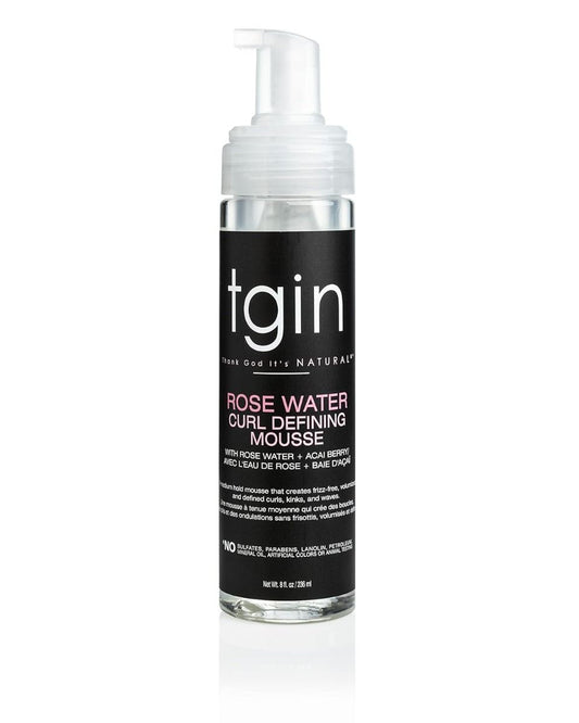 TGIN Rose Water Curl Defining Mousse 236ml