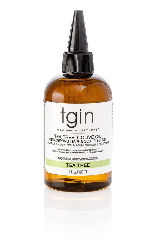 TGIN T-Tree & Olive Oil Detoxifying Hair & Scalp Serum 4oz