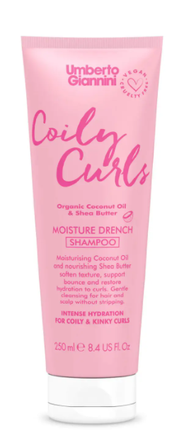 Umberto Giannini Coily Curls Moisture Sulphate Free Gentle Vegan Shampoo 8.4oz