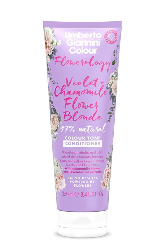 Umberto Giannini Flowerology Violet Chamomile Flower Vegan Blonde Conditioner 8.4oz