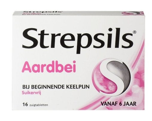 Strepsils Erdbeere Sv - 16 Stück